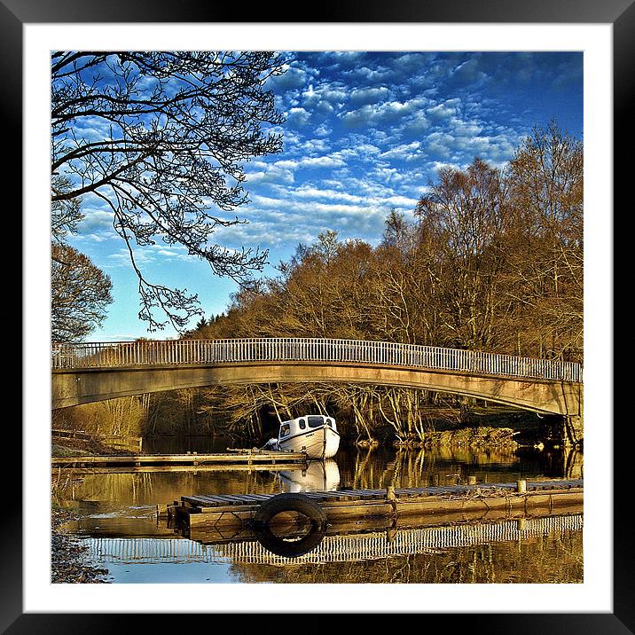 Bride Reflections on Loch Earn. Framed Mounted Print by Aj’s Images