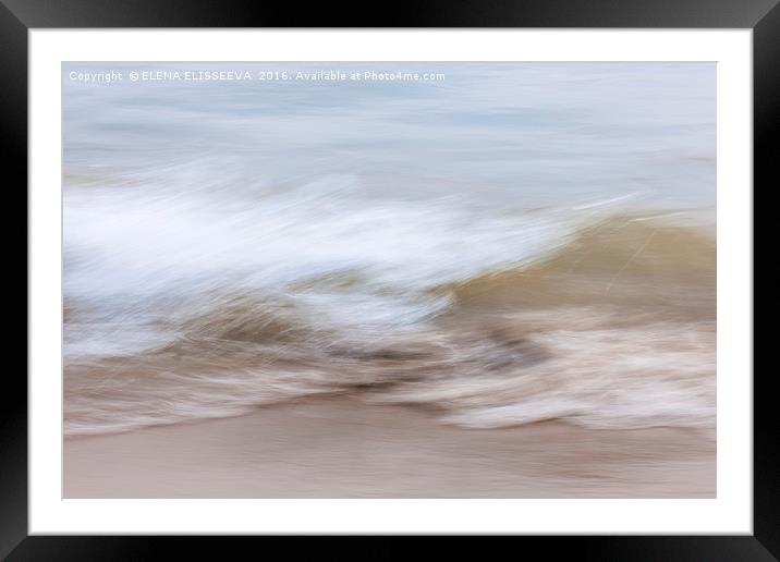 Water and sand abstract 2 Framed Mounted Print by ELENA ELISSEEVA