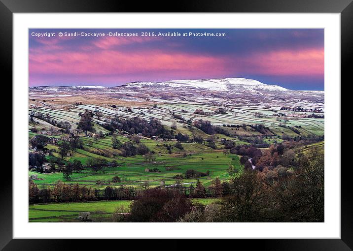 Snow Flurry at Swaledale Framed Mounted Print by Sandi-Cockayne ADPS