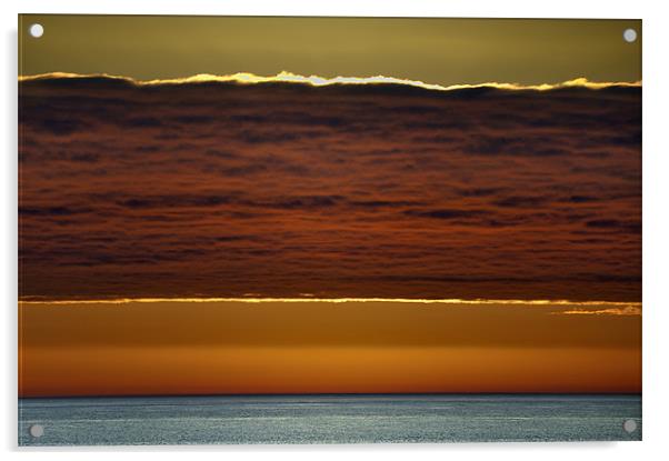Sunrise over Hemsby Beach Acrylic by Stephen Mole