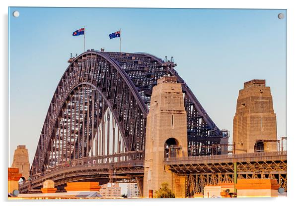 Sydney Harbour Bridge Acrylic by Ray Shiu