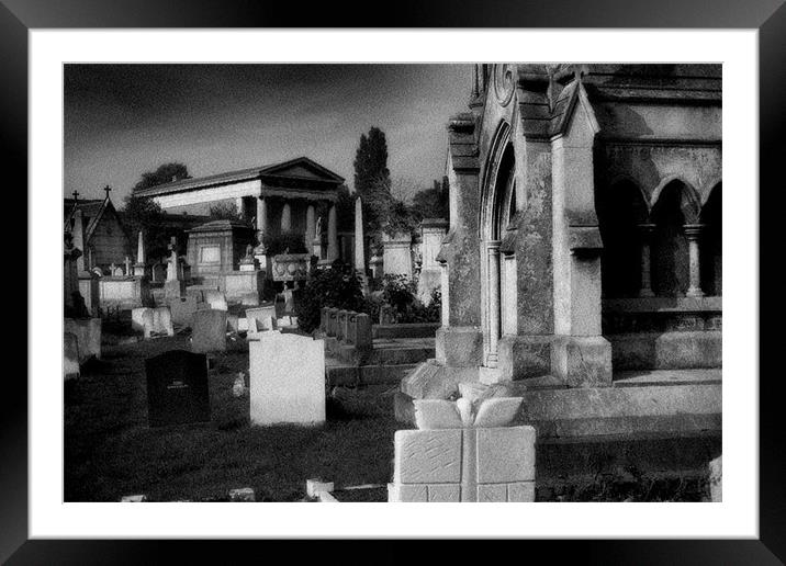 Kensal Green Cemetery Framed Mounted Print by David Hare