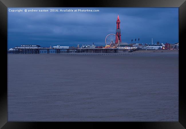 IT'S BLACKPOOL Framed Print by andrew saxton