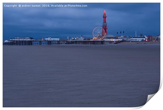 IT'S BLACKPOOL Print by andrew saxton