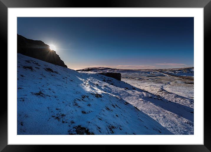 Winter sun Framed Mounted Print by Leighton Collins