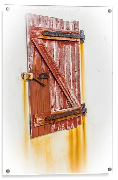 Rusted Window Acrylic by Alex Millar