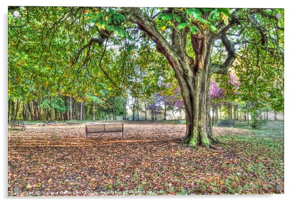 Eglinton Park in Autumn Acrylic by Valerie Paterson