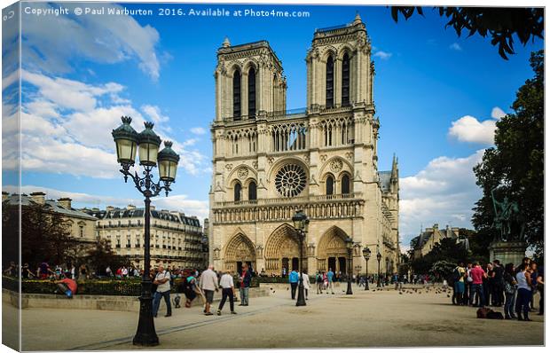 Notre Dame Cathedral Canvas Print by Paul Warburton