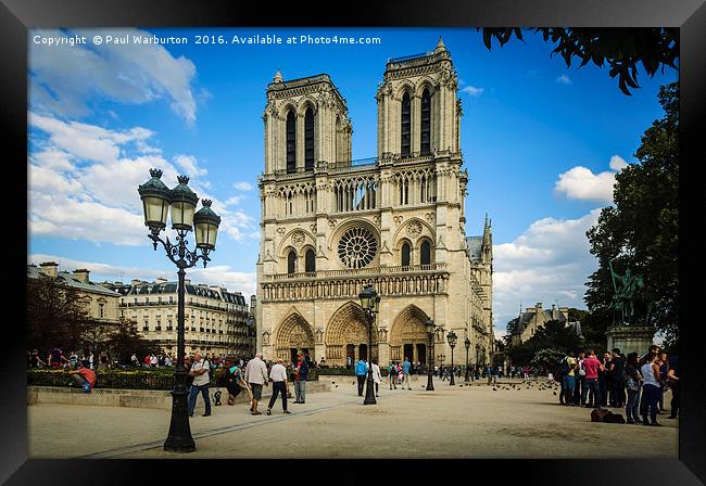 Notre Dame Cathedral Framed Print by Paul Warburton
