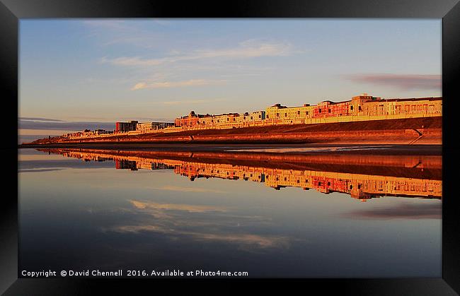 Blackpool North Shore Reflection Framed Print by David Chennell