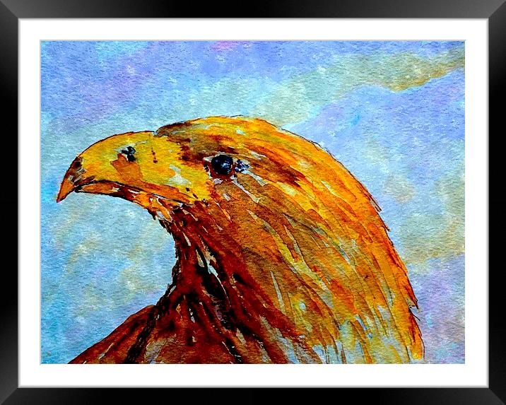 bird of gold Framed Mounted Print by dale rys (LP)