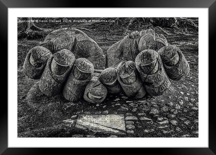 Hands of Wood Framed Mounted Print by Kevin Clelland