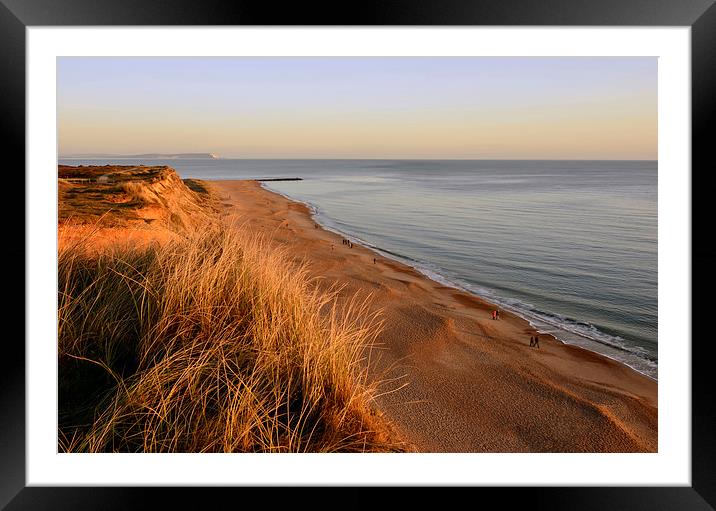 Hengistbury Head beach  Framed Mounted Print by Shaun Jacobs