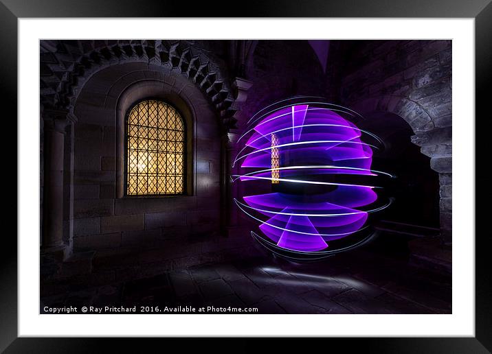 Light Painting at the Keep Framed Mounted Print by Ray Pritchard