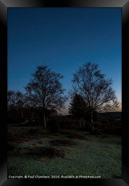 Night Sky Framed Print by Paul Chambers