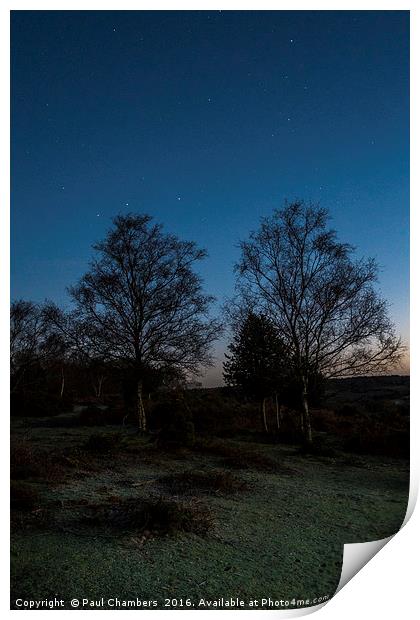 Night Sky Print by Paul Chambers