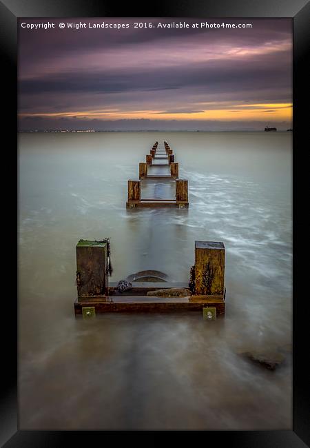 Seaview Outfall Framed Print by Wight Landscapes