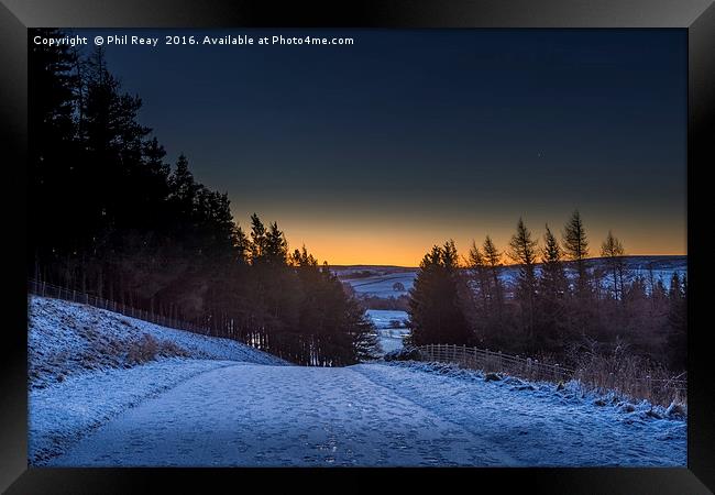 Dawn is approaching. Framed Print by Phil Reay
