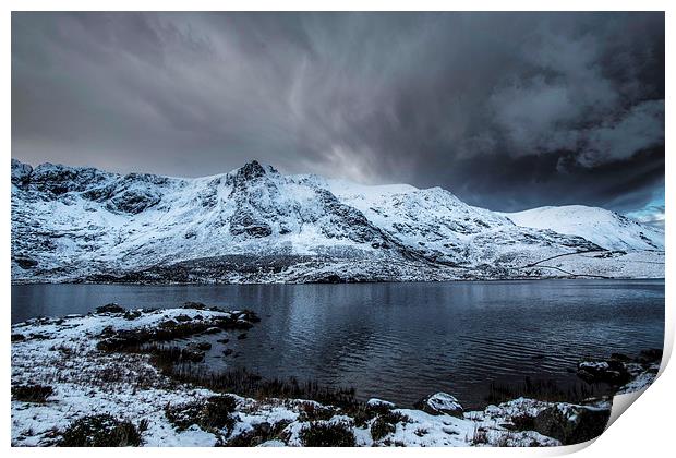 Llyn Idwal Calm before the Storm  Print by Chris Evans