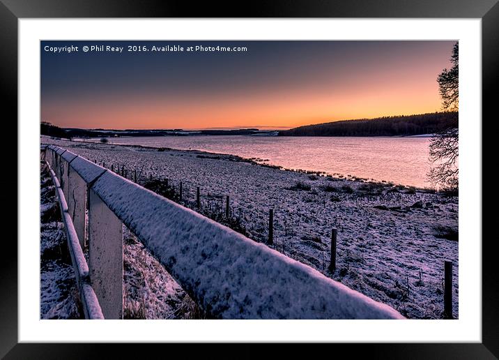 Sunrise at Derwent  Framed Mounted Print by Phil Reay