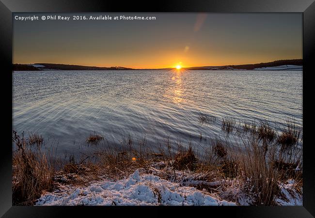 Snow and sun Framed Print by Phil Reay