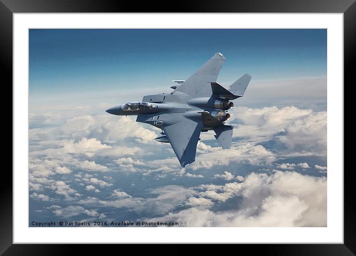 F15 - E  Strke Eagle Framed Mounted Print by Pat Speirs