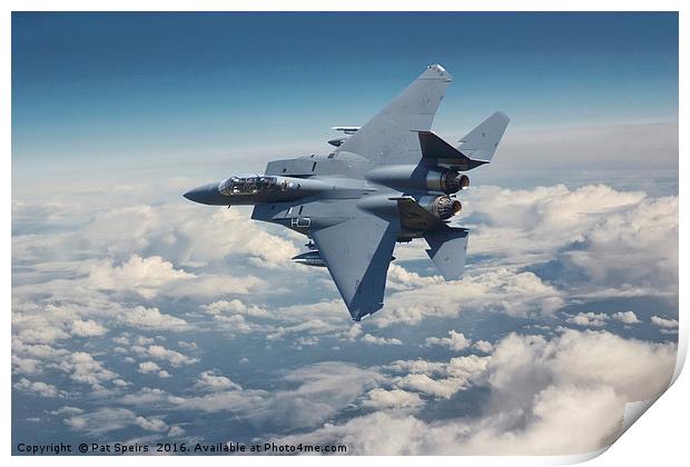 F15 - E  Strke Eagle Print by Pat Speirs