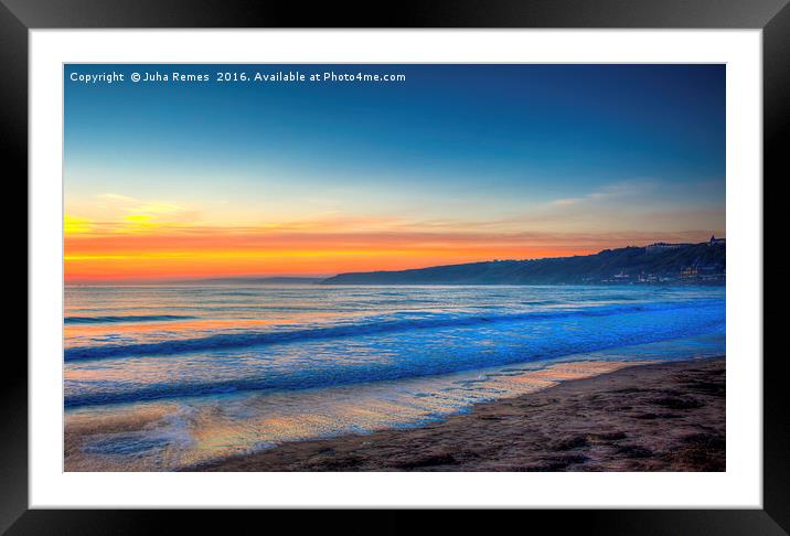 Scarborough South Bay at Dawn Framed Mounted Print by Juha Remes