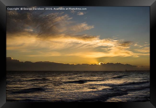 Somewhere Beyond the Sea Framed Print by George Davidson