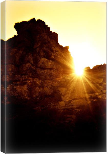 Sunlight on the Rocks Canvas Print by Alexia Miles