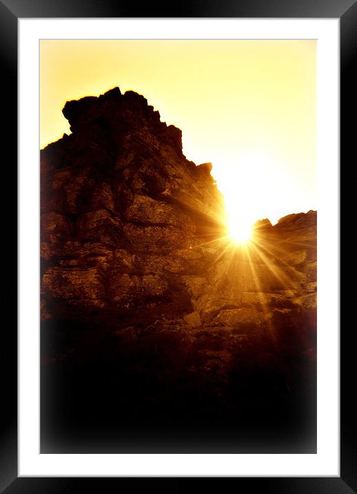 Sunlight on the Rocks Framed Mounted Print by Alexia Miles