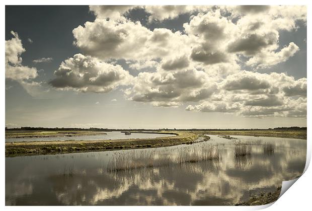River Thurne and Upton Marshes Print by Stephen Mole