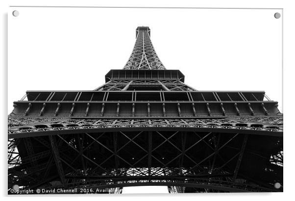 Eiffel Tower Abstract Acrylic by David Chennell