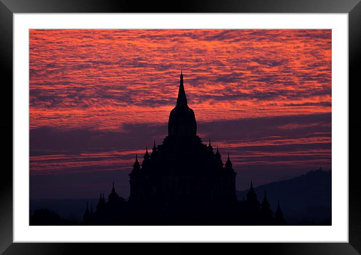 Bagan Framed Mounted Print by Johannes Valkama