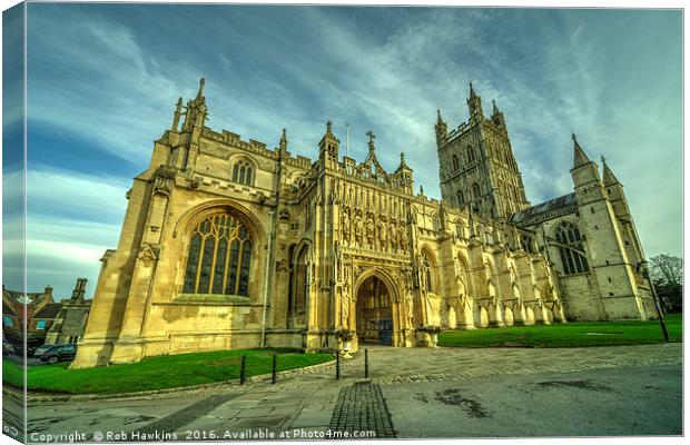 Gloucester Cathedral  Canvas Print by Rob Hawkins