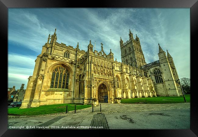 Gloucester Cathedral  Framed Print by Rob Hawkins