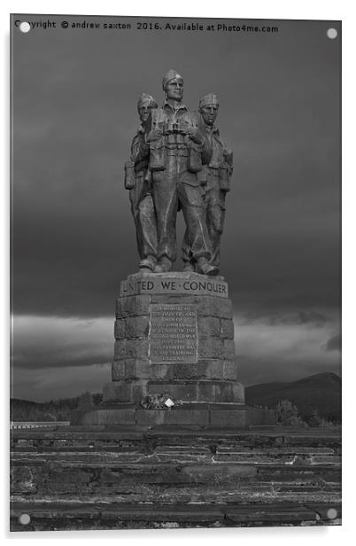 A SCOTTISH MEMORIAL Acrylic by andrew saxton