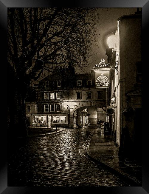 Wet Streets, Bath, England, UK Framed Print by Mark Llewellyn