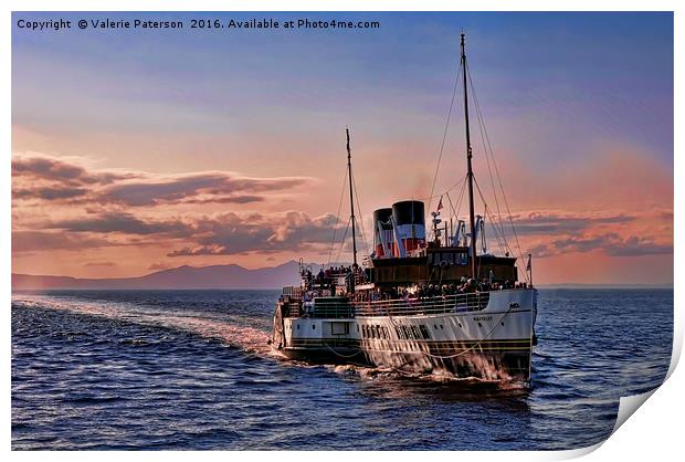 The PS Waverley Print by Valerie Paterson