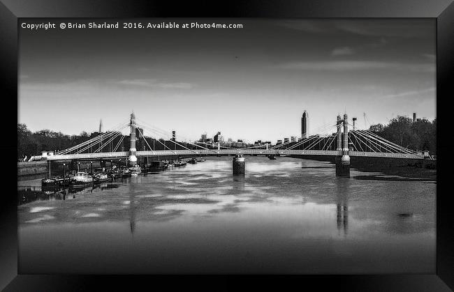 Albert Bridge Framed Print by Brian Sharland
