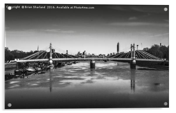 Albert Bridge Acrylic by Brian Sharland