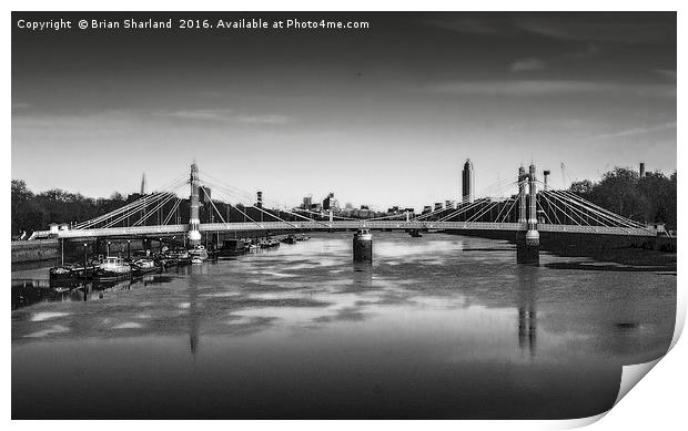 Albert Bridge Print by Brian Sharland