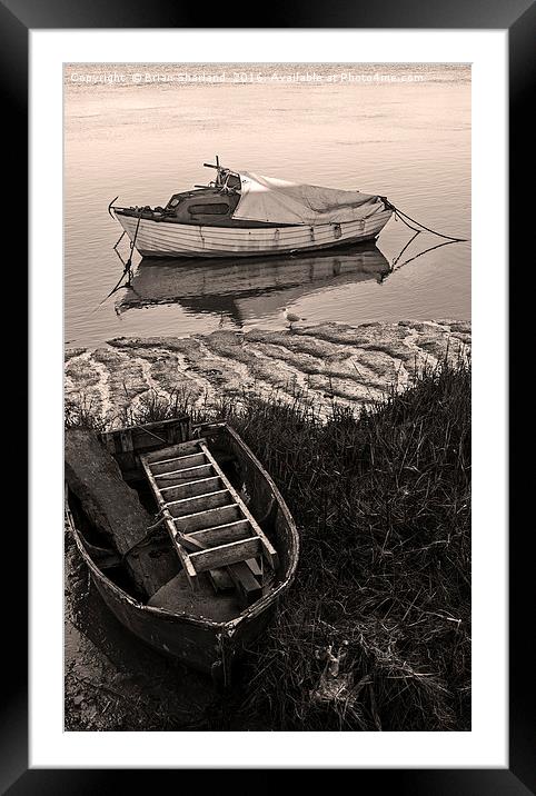 Boats On The Blackwater Framed Mounted Print by Brian Sharland