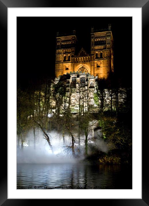Durham Lumiere view Framed Mounted Print by eric carpenter
