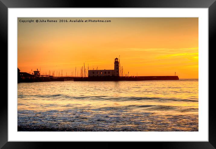Sunrise at Scarborough Framed Mounted Print by Juha Remes