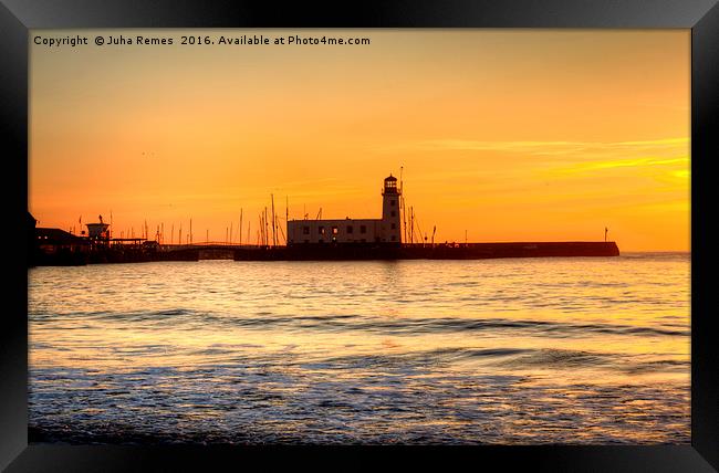 Sunrise at Scarborough Framed Print by Juha Remes