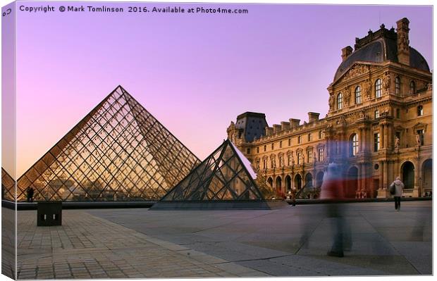 Ghosts at the Louvre Canvas Print by Mark Tomlinson