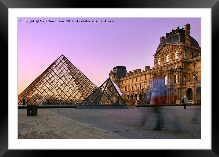 Ghosts at the Louvre Framed Mounted Print by Mark Tomlinson