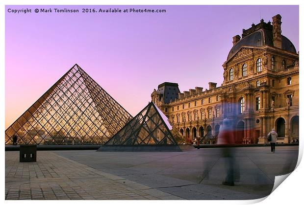 Ghosts at the Louvre Print by Mark Tomlinson