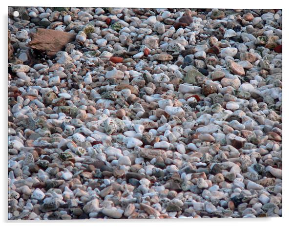 Pebbles on A Beach Acrylic by Jackson Photography